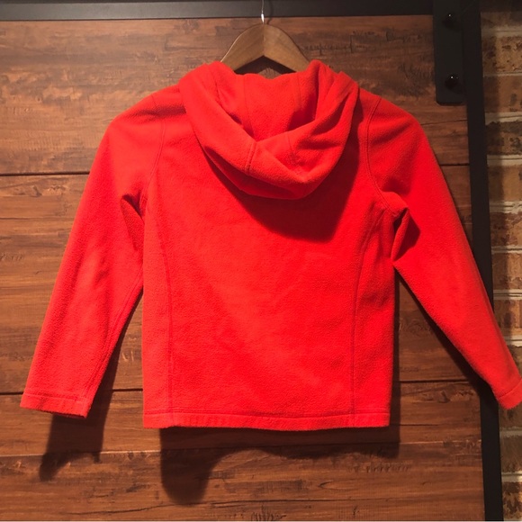 REI kids Red hooded Fleece size 8 zip up (#515-13) - Picture 3 of 4